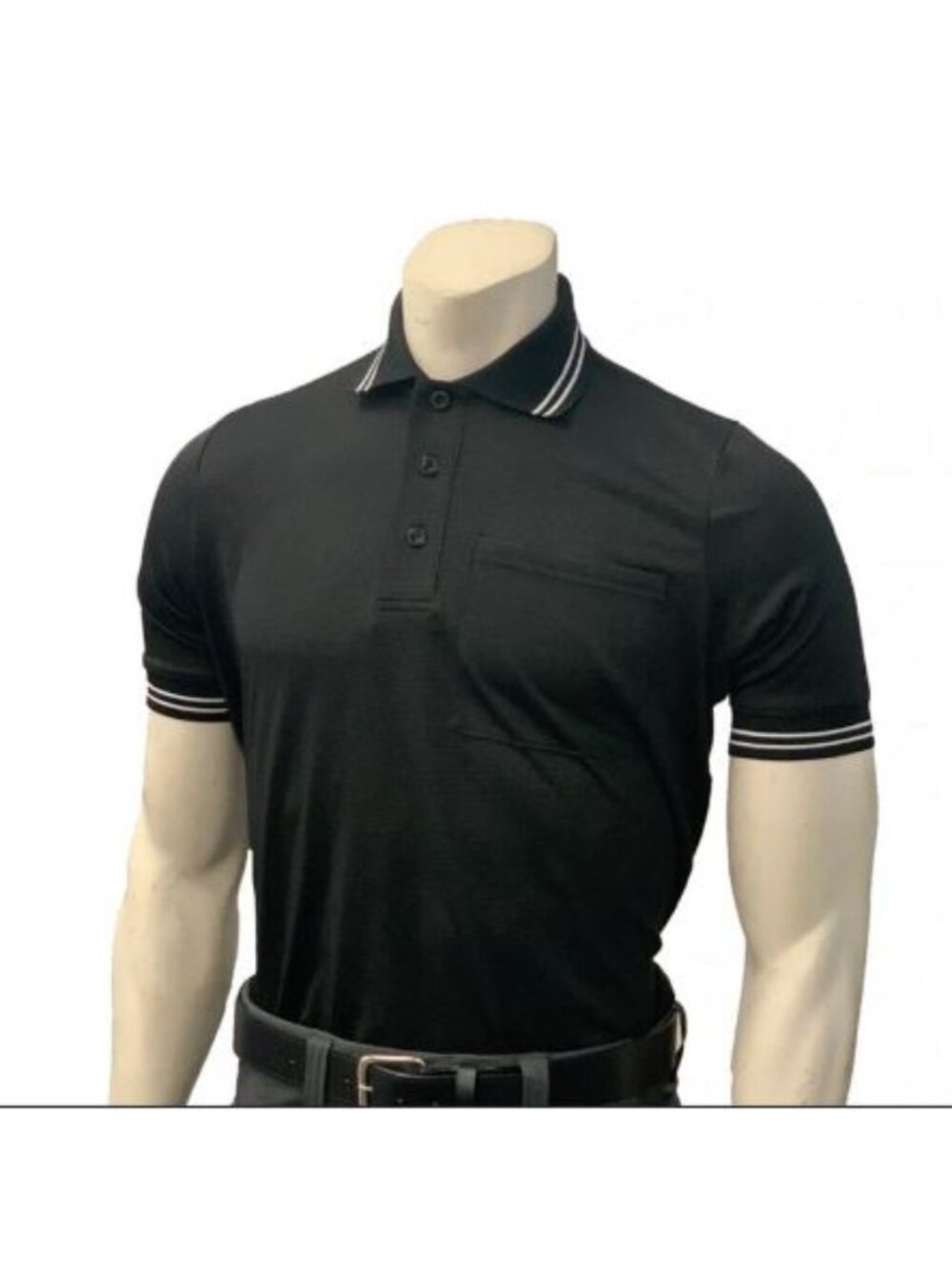 Smitty Body Flex Umpire Shirt Polo Black Sz XL Moisture Wicking Performance Mesh
